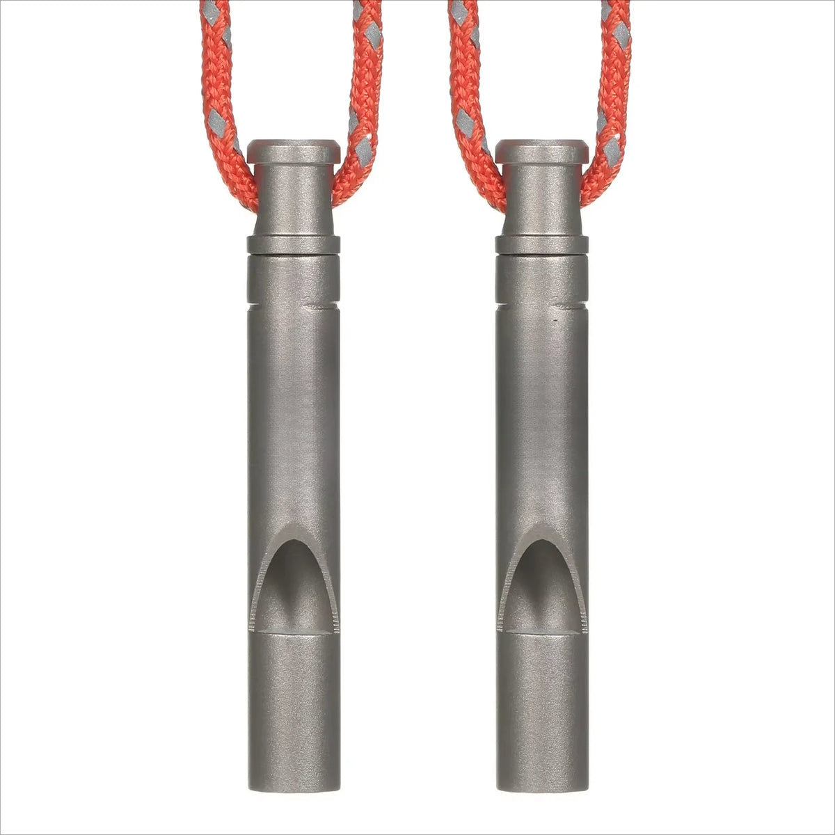 TOMSHOO Titanium Emergency Whistle with Cord Outdoor Survival Whistle Camping Hiking Exploring