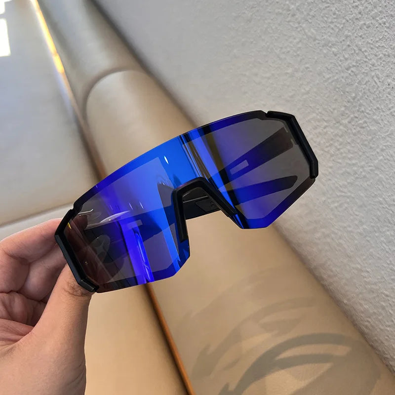 1/2pcs Oversized Wrap Frame Fashion Glasses Y2K Fashion Glasses Unisex Eyewear for Music Festivals Casual Eyewear