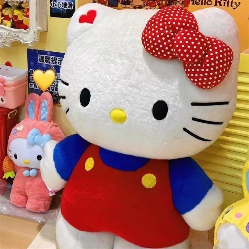 Red Bow Hello Kitty Plush Toy Doll Accompany Sleeping Doll Sofa Soft Pillow Cushion Room Decoration Girl Festival Gift
