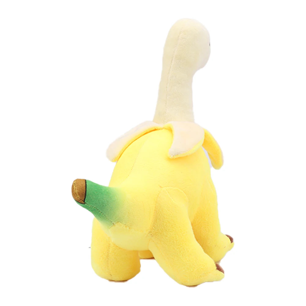 Cute Peeled Banana Brontosaurus Plush Toys Soft Stuffed Dragon Animals Peeled Banana Brontosaurus Toy Kawaii Gift for Kids