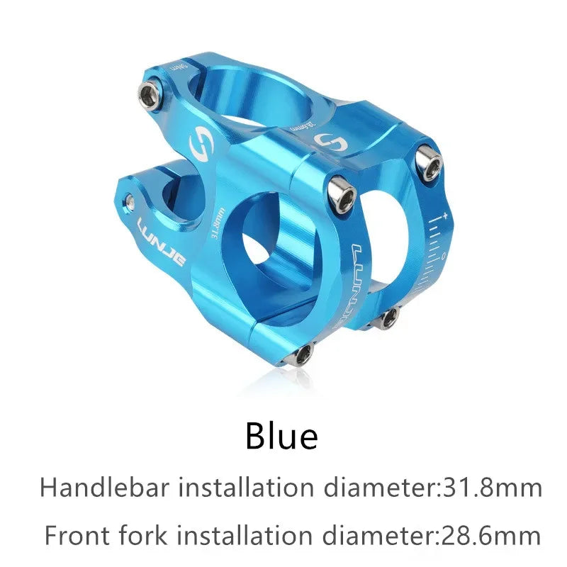 MTB Road Bike Stem CNC Mountain Bicycle Bridge Short Power 31.8mm High Strength Climbing Riser