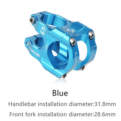 MTB Road Bike Stem CNC Mountain Bicycle Bridge Short Power 31.8mm High Strength Climbing Riser