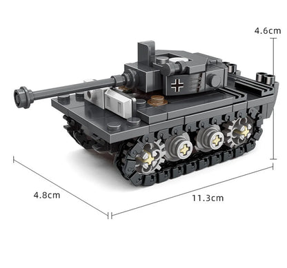 World War 2 WW2 Army Military Soldiers SAWT Soldiers The King Tiger Heavy Tank DIY Model Building Blocks Bricks Children'S Toys