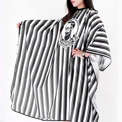 Hair cutting cloth for adults, non stick striped apron, hair salon hairstylist, oil drying, hair cutting cloth