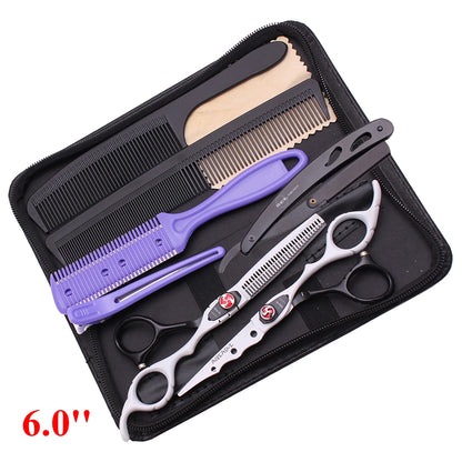 6'' Professional Hair Scissors Cutting Shears Thinning Hairdressing Haircut Salon Barber Home Japanese Steel Dropshipping A1019