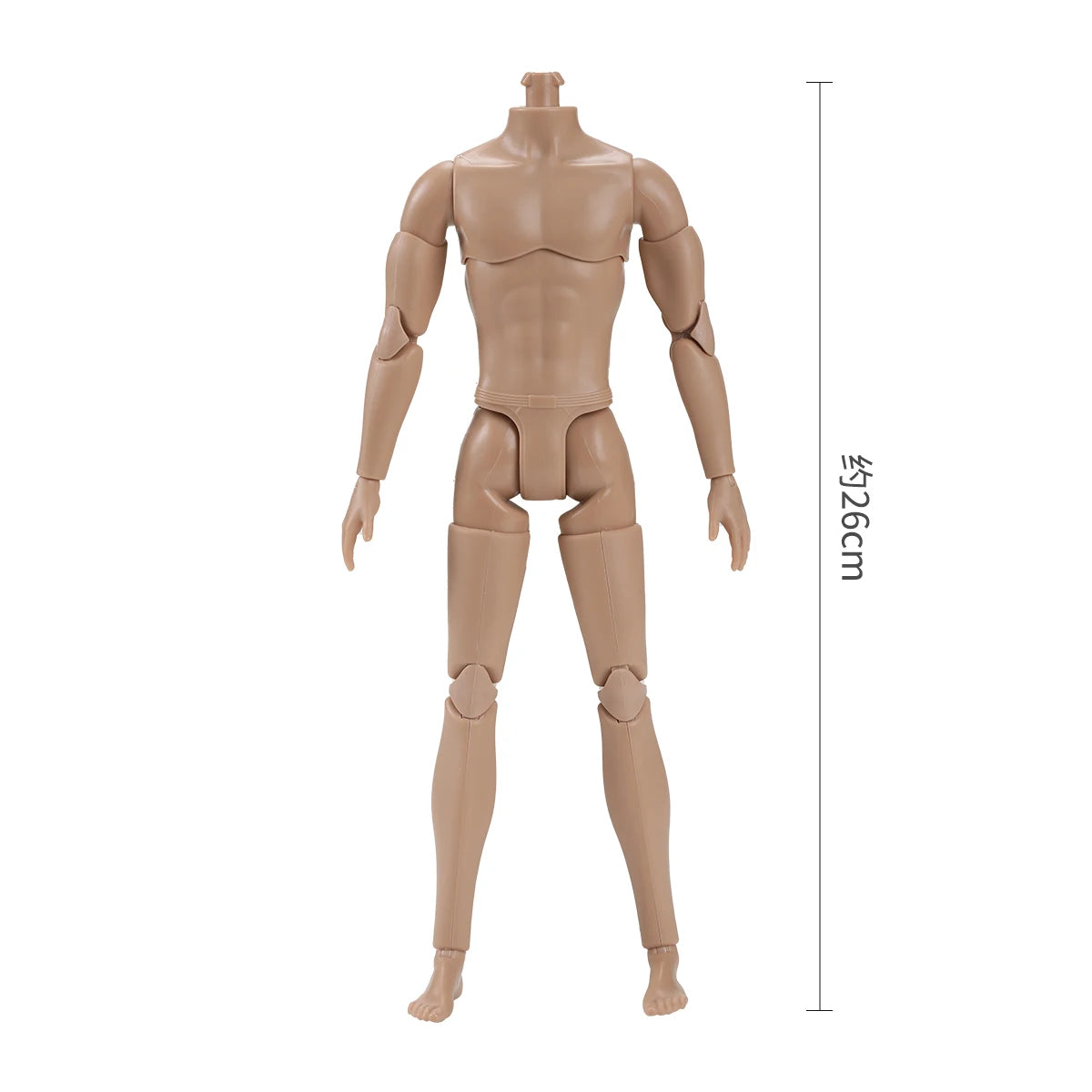 30CM Beige Coffee 1/6 Male Yoga Doll Body DIY Dressing Doll Figure Parts Accessories for Collectible Toys