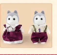 Simulation Forest Rabbit Family DIY Playset Mini Rabbit Bear Figure Toy Dolls Kids Gifts