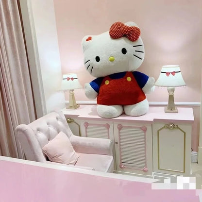Red Bow Hello Kitty Plush Toy Doll Accompany Sleeping Doll Sofa Soft Pillow Cushion Room Decoration Girl Festival Gift