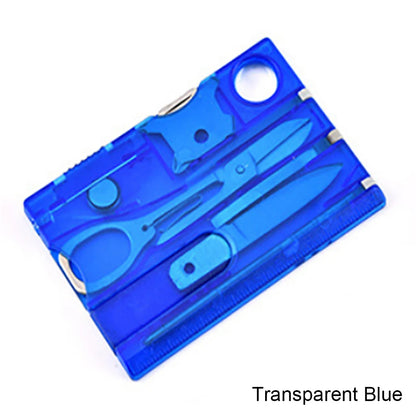12 In 1 Pocket Credit Card Portable Multi Tools Outdoor Survival Camping Equipment 1 Box Portable Hiking Card Tools Gear
