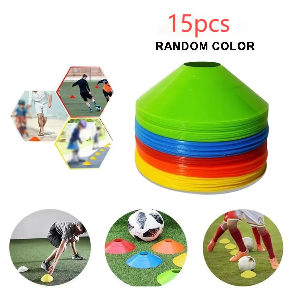 10/20/30pcs Soccer Training Sign Dish Pressure Resistant Cones Marker Discs Bucket Outdoor Basketball Football Training Sports