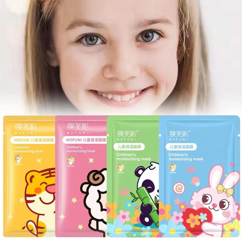 1/5/8 PCS Animal Character Face Masks Hydrating Spa Masks Sheet with Hyaluronic Acid, Skincare Party Facial Masks for Kids Teens