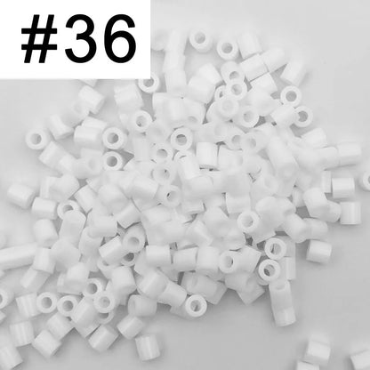 5mm 1000PCS  Black white gray blue green purple Hama Beads for Kids Iron Fuse Beads diy Puzzles Pixel Art Gift Children Toy