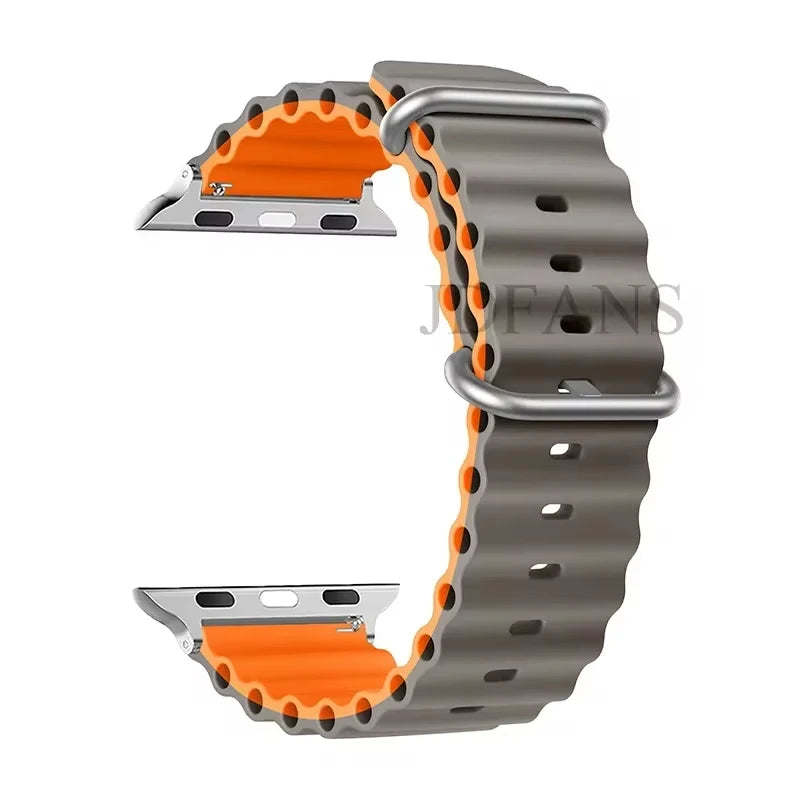Strap For Apple watch ultra band 49mm 44mm 45mm 41mm 40mm 38mm 44 45 mm 1:1 Original Ocean belt iWatch series 9 10 8 7 se bands