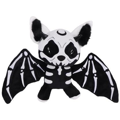 28cm Halloween Two-color Skeleton Bat Plush Toy Stuffed Skeleton Animal Toys Cute Plushie Doll Home Decor Halloween Holiday Gift