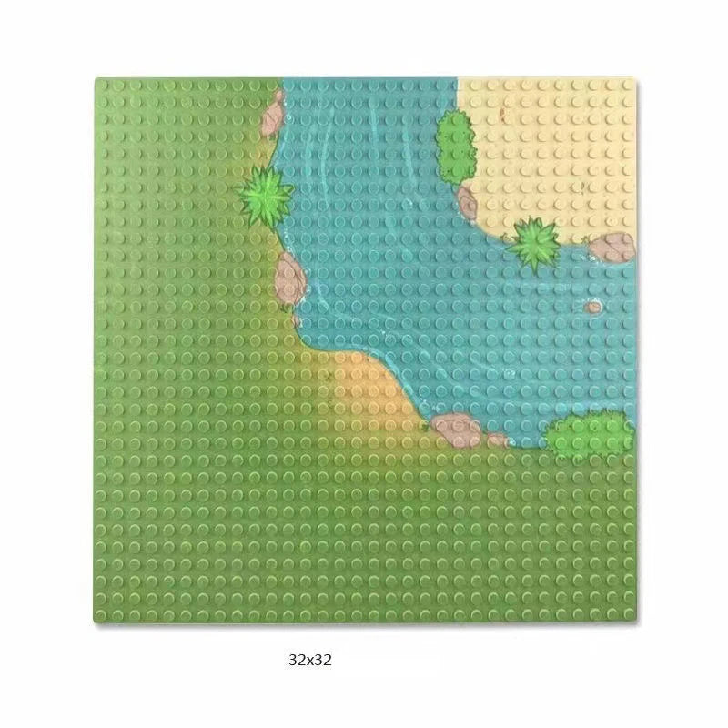Baseplates 32x32 16x32 Dots Classic Base Plates MOC Bricks City Dimensions Building Blocks Figures Construction Toys