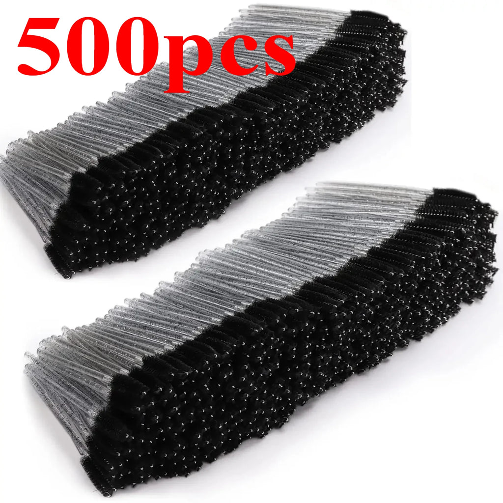 100/500/1000PCS Eyelashes Brushes Set Wholesaler Lash Mascara Brush For Lashes Extension Eyebrow Wands Applicator Makeup Tools