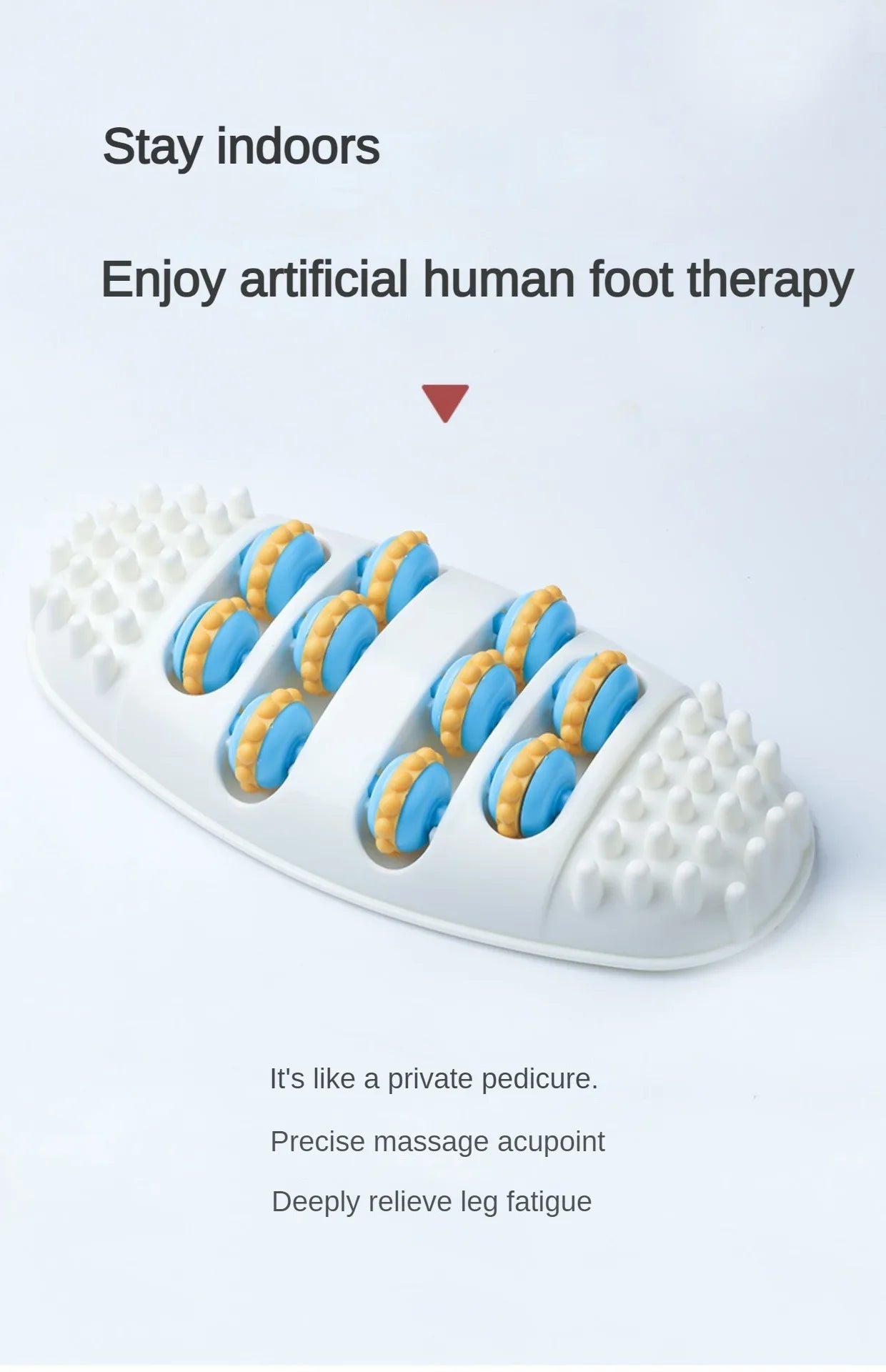 Foot Massager Roller Feet Acupressure Point Massage Plantar Fasciitis Pain Relief Relax Roller Trigger Point Reflexology Tool