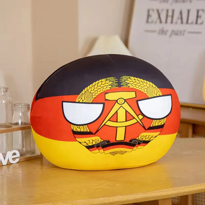 10/30/40cm Polandball Plush Doll Countryball Country Ball Toy Plush Pendant Stuffed Doll Christmas Children Gift
