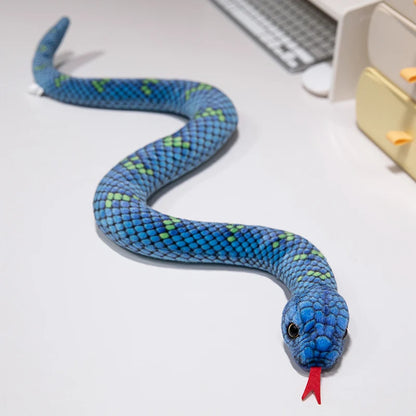 9 Kinds Simulation Snake Plush Toy Lifelike Anaconda Fake Snake Python Model Prank Doll Creative Room Decoration Birthday Gift