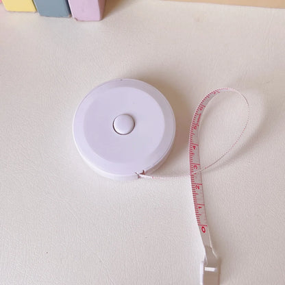 150 cm Cute Mini Soft Tape, Automatic Shrinking Tape Measure, Material Tape Measure, Plastic Tape Measure