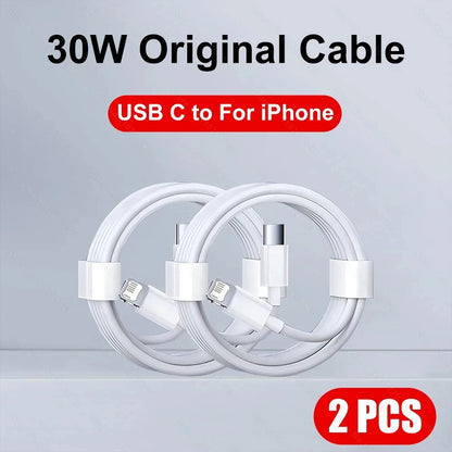 PD 20W Fast Charging Cable 1M 2M For Apple iPhone 11 13 12 14 Pro Max Plus  Data Line Cables Quick Charge Phone Accessories