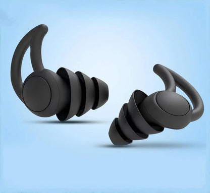 CCSN 3 Layer Ear Plugs For Sleep Silicone Noise Cancelling Hearing Protection, Soft Reusable Ear Plugs for Sleep