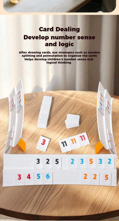 M/L/XL Digital Game Set, Travel Rummy, Mahjong, Rummybrix, Number Game Cards - Adult Leisure Party Board Game Travel Game