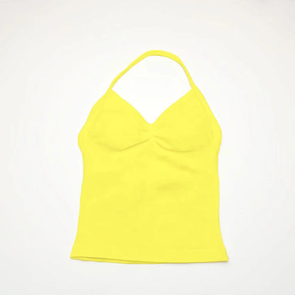 NCLAGEN Impact Longline Strappy Top Sports Yoga Vest Women's Fitness Tank Top Gym Beautiful Open Back Bra Running Workout Halter