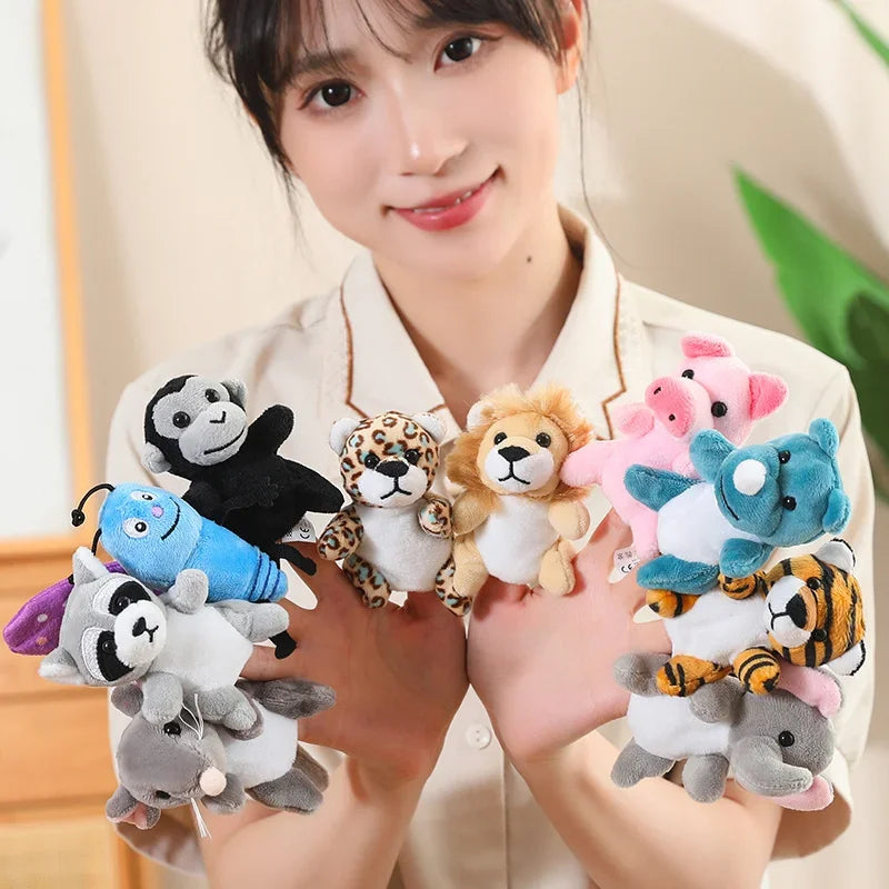 36 Styles Animal Finger Puppet Plush Toy Role Play Tell Story Cloth Doll Baby Educational Toys Children Kids Great Birthday Gift