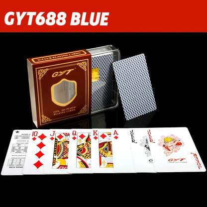 Premium Frosted Playing Cards PVC Plastic Waterproof Durable Poker Cards Large Character Deck of Cards for Parties