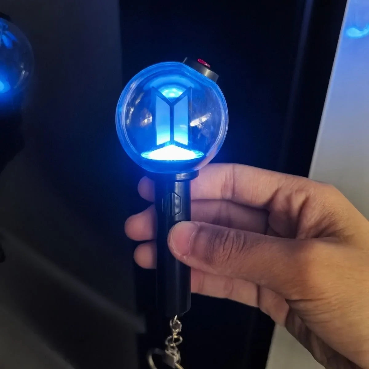 New Mini Kpop Army Ver.4 Lightstick Keychain Light Up Pendant Keyring