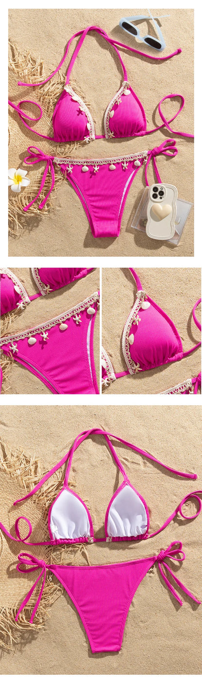 Sexy Bikinis 2026 Women's Swimwear Female Swimsuit For Swimming Wear Bathing Suits Brazilian Bikini Set Beachwear Pool Bather