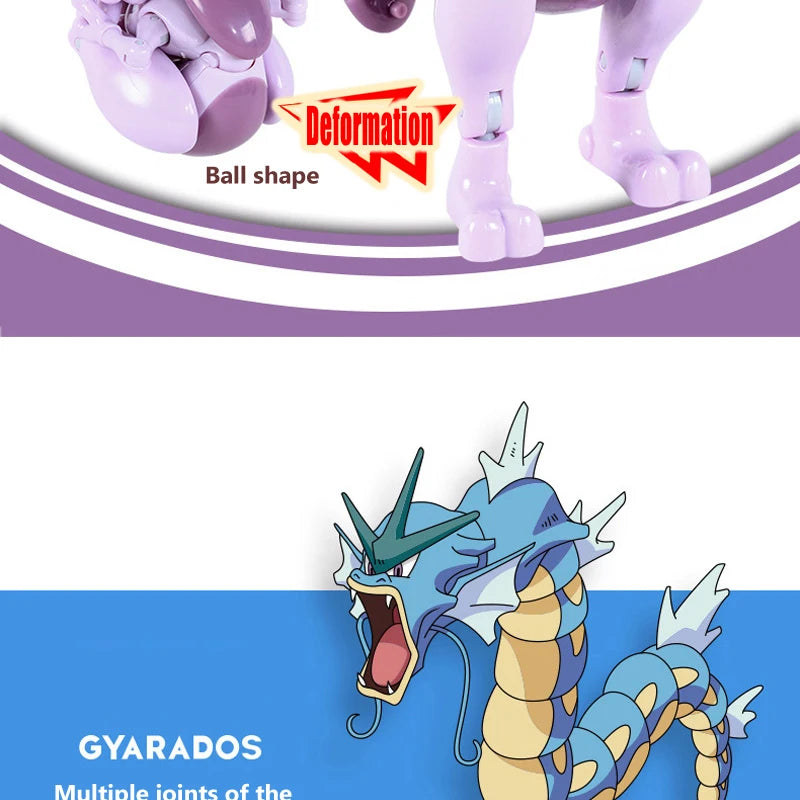 18 Styles Pokemon Anime Deformation Figures Pikachu Eevee Mewtwo Greninja Pokeball Figure Pet Action Model Toys Kids Gifts Toys