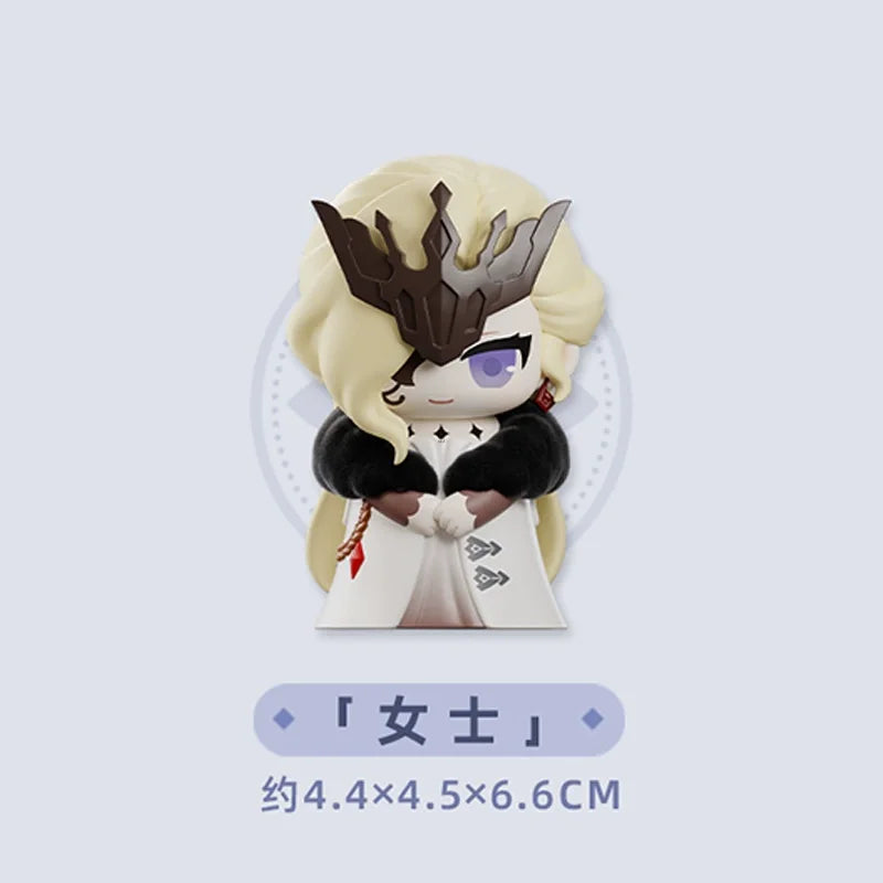 Mihoyo Genshin Impact Fatui Harbinger Q Version Series Blind Box Desktop Mini Doll Model Toys Trend Decoration Surprise Gifts