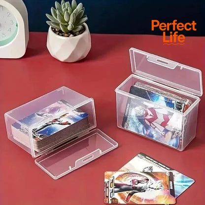 Plastic Clear Storage Box Storage Box Multipurpose For Game Card Rectangular Business Card Credit Card Holder Case Organizer