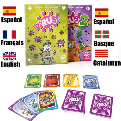 The latest Virus virus infection card interactive toys foreign version of the family gathering game spot. card games