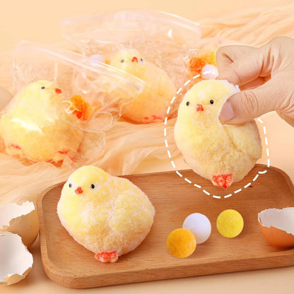 Handmade Chick Squishy Toys Ultra Soft Squishy Fidget Toys Silicone Pinch Entertainment Games for Children Christmas Gifts