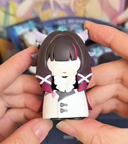 Mihoyo Genshin Impact Fatui Harbinger Q Version Series Blind Box Desktop Mini Doll Model Toys Trend Decoration Surprise Gifts