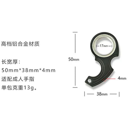 Keychain Metal Fidget Spinner Stress Toy Fingertip Keyring Finger Ring Relieve Anxiety Boredom Party Gift for Kid Adault