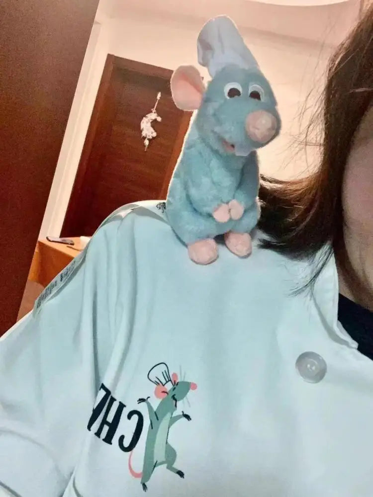 Cute Ratatouille Magnetic Plushie Detachable Shoulder Ornament for Cosplay Kawaii Christmas Gift Shoulder Plush Doll Decoration