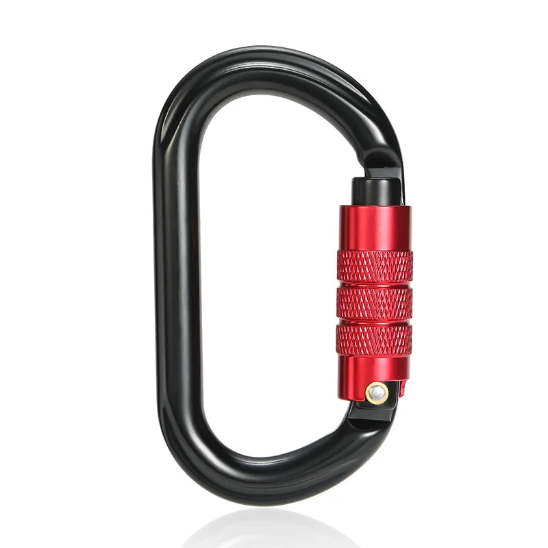 CLIWIZ Brand 25KN Auto Safety Lock Outdoor Professional Climbing Carabiner O Shape Aviation Aluminum Hooks