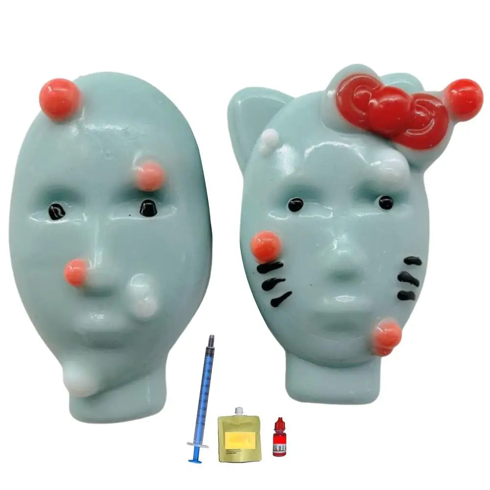 Alien Stress Relief Squeezing Acne Homemade Pinching Toy Super Soft Silicone Abstract Cartoon Reusable Release Rebound Toy