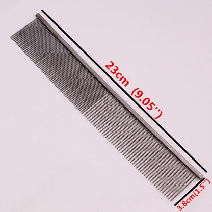 Copper Dog Grooming Combs Pet Boundary Knot Massage Tools Professional Salon Cat Hair Cleaning Crescent High Low Teeth 7816#