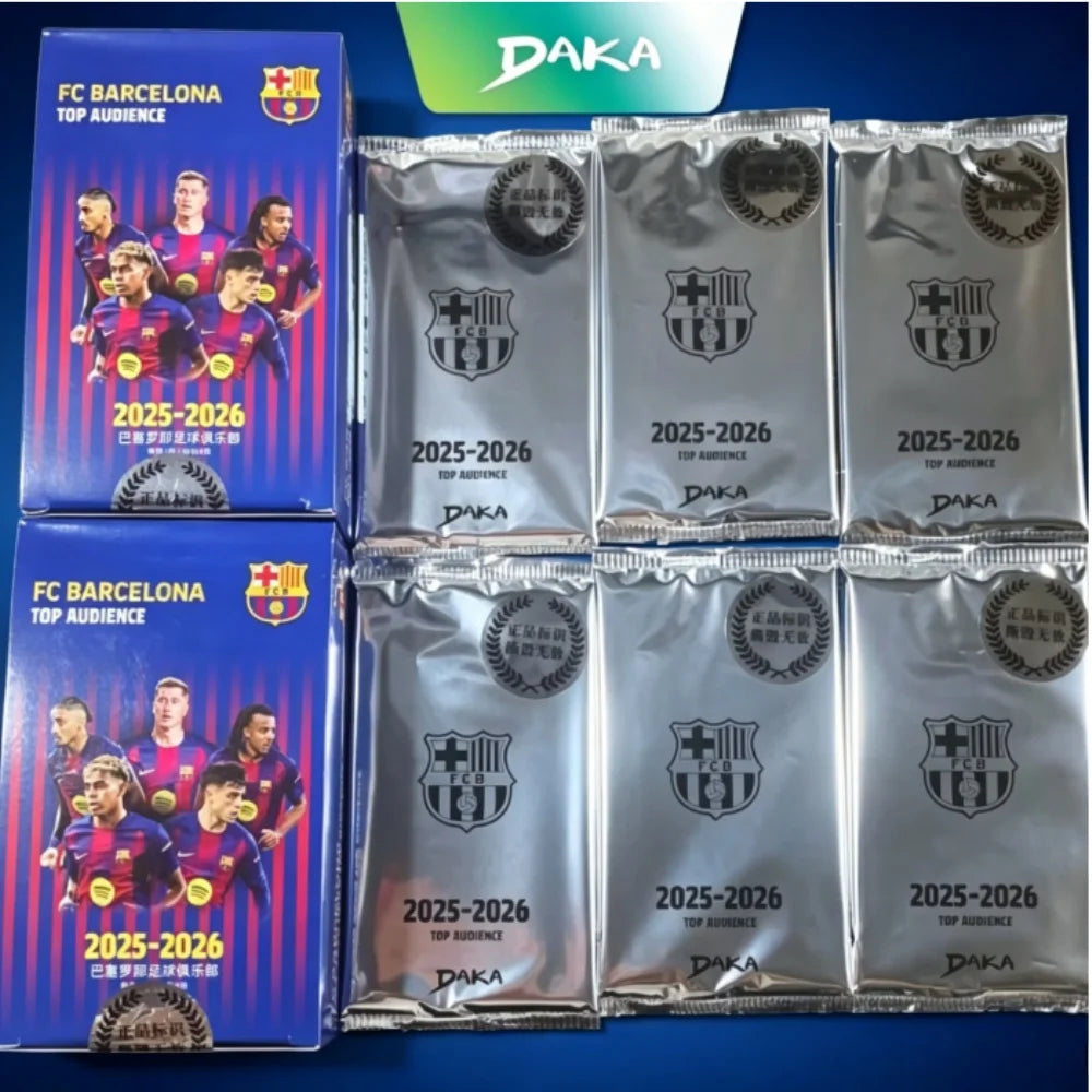 2025-26 Daka Collection Card Yamal Lewandowski Pedri Football FC Barcelona Top Audience Collectible Star Player Trading Cards