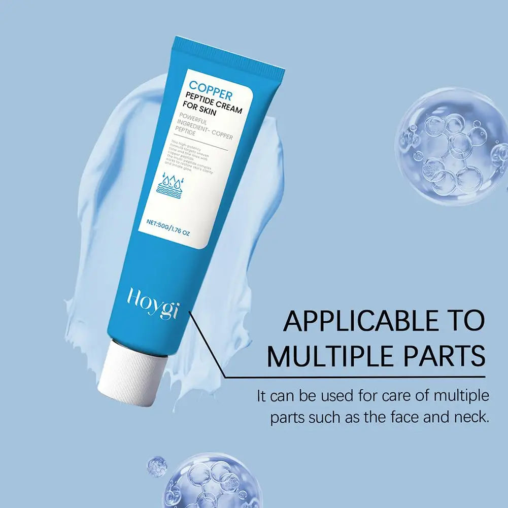 50g Copper Peptide Cream for Face, Daily Moisturizer Face Cream for Fine Lines &Wrinkle, Firming Skin Elasticity Korean Skincare