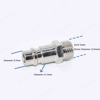 5Pcs/lot EU Pneumatic Connector For Air Hose Fittings Coupling Compressor Euro Quick Release Fitting with Male 1/4" BSP Thread