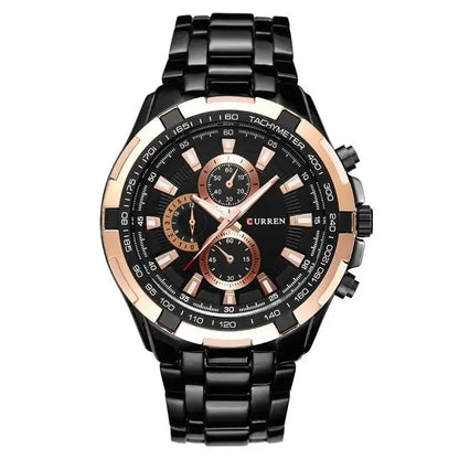 CURREN 8023 Quartz Watch Men Waterproof Sport Military Watches Mens Business Stainless Steel Wristwatch Male Clock reloj hombre