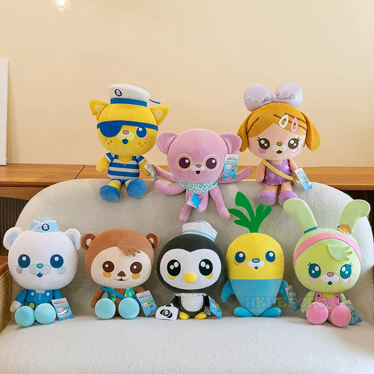 20cm Octonauts Plush Toys with Barnacles, Peso, Kwazii and Tweak Characters - Cute Animal Stuffed Toys for Kids' Birthday Gift