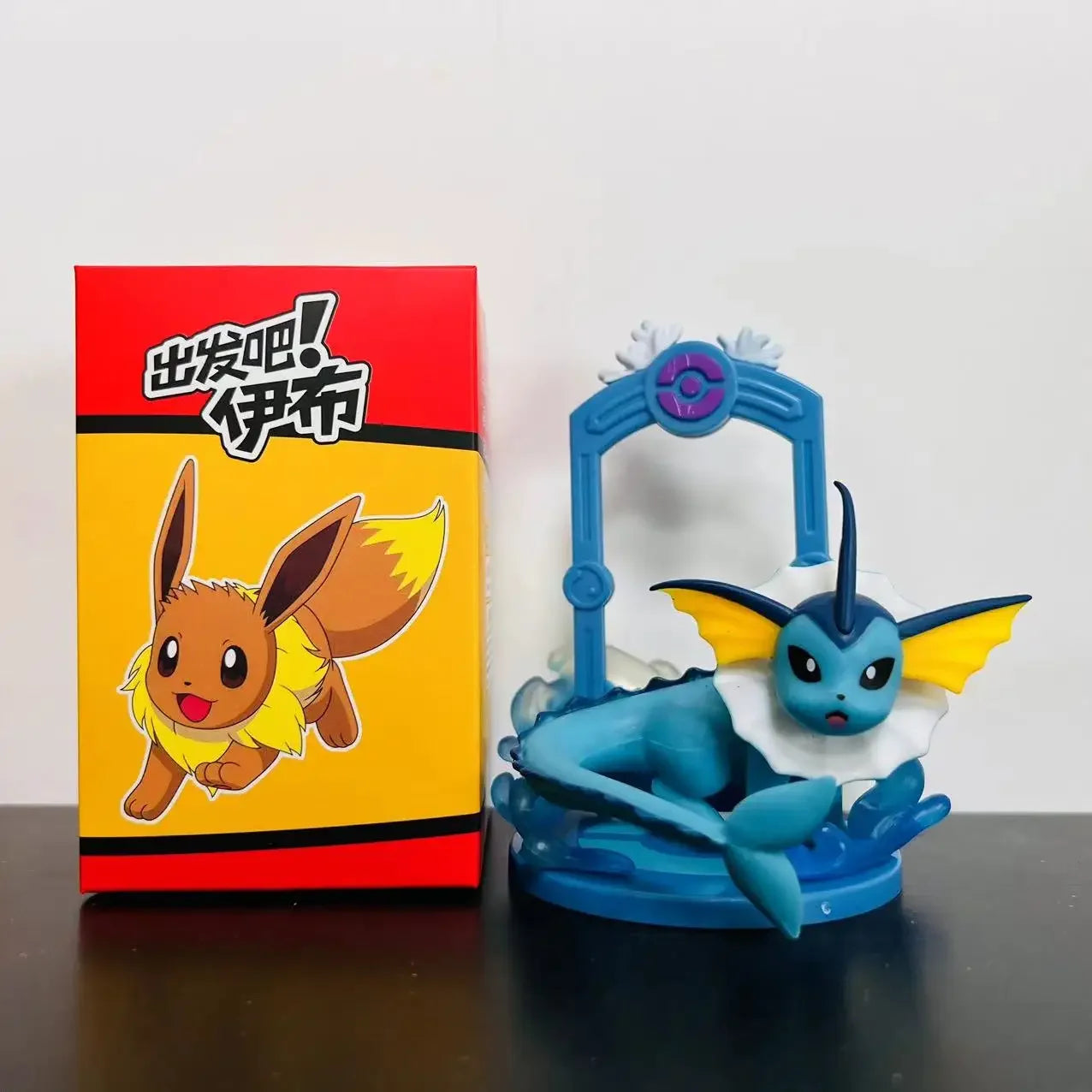 9pcs Pokemon Eevee Evolution Figure Set, Sylveon Espeon Glaceon Leafeon Anime Model Collection Toys for Kids Gift