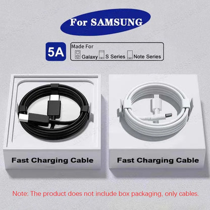 2PCS PD 45W USB C Cable For Samsung Galaxy S20 S21 S22 S23 Ultra Note 10 5G 20 A53 A54 Super Fast Charging USB Type C Data Cable